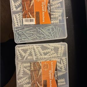 KURUI White Drywall Anchors with Screws
